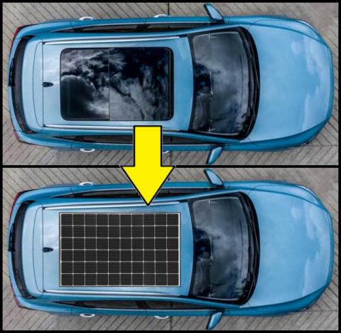 Sunroof Solar Panel